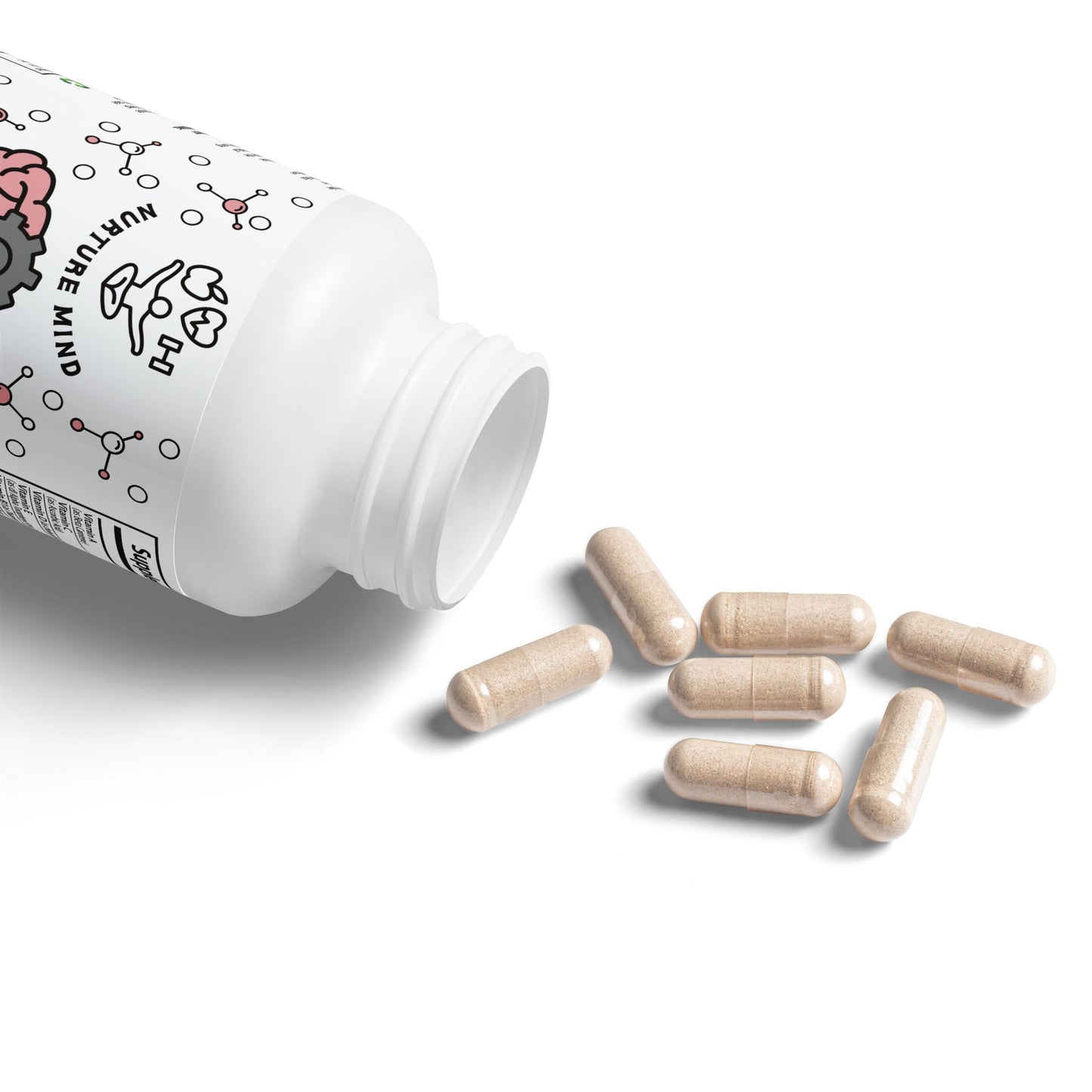 Brain Support Complex Supplement (60 Capsules) Non-GMO & Lactose-Free