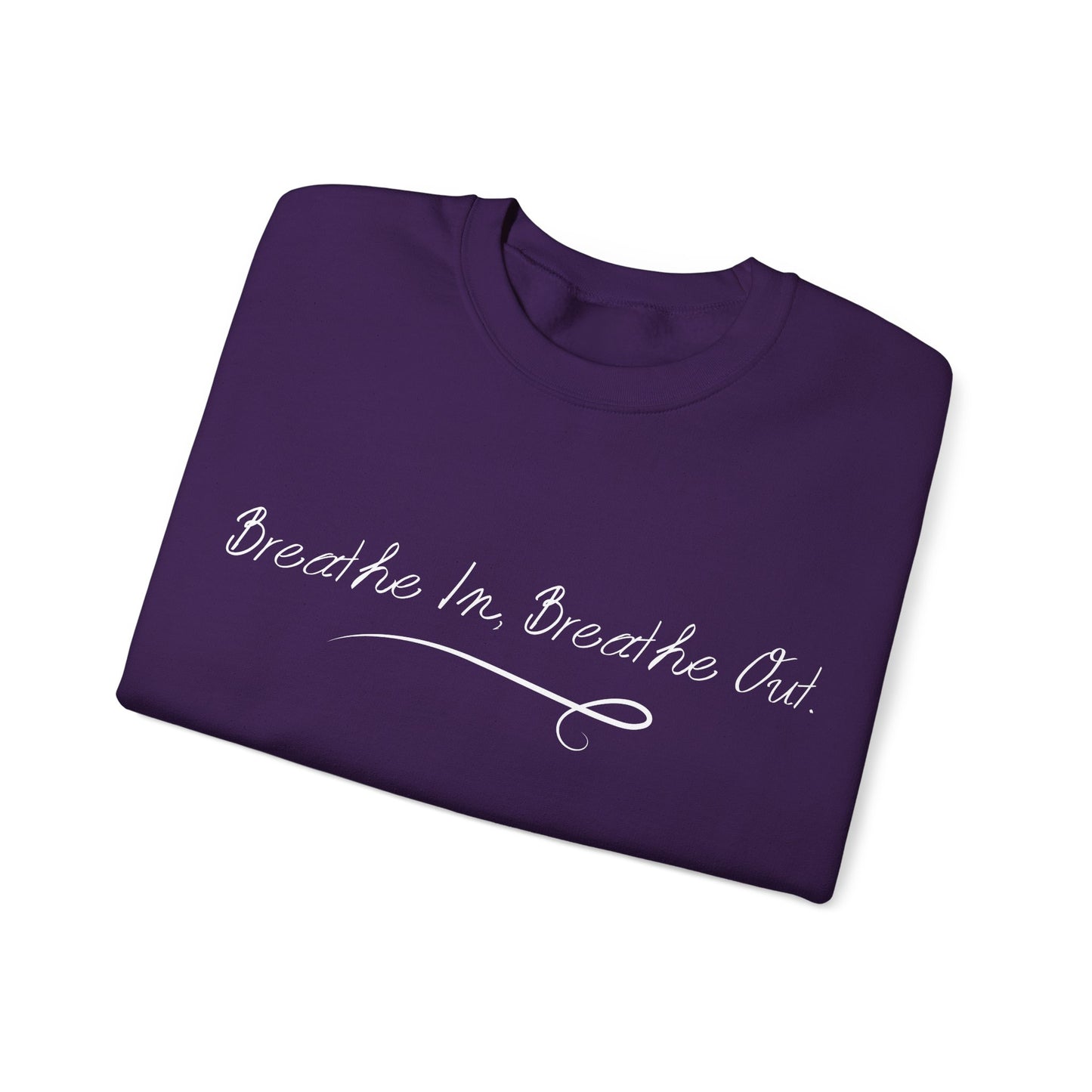 Breathe In, Breathe Out" Hoodie – Mindfulness & Calm Graphic Sweatshirt