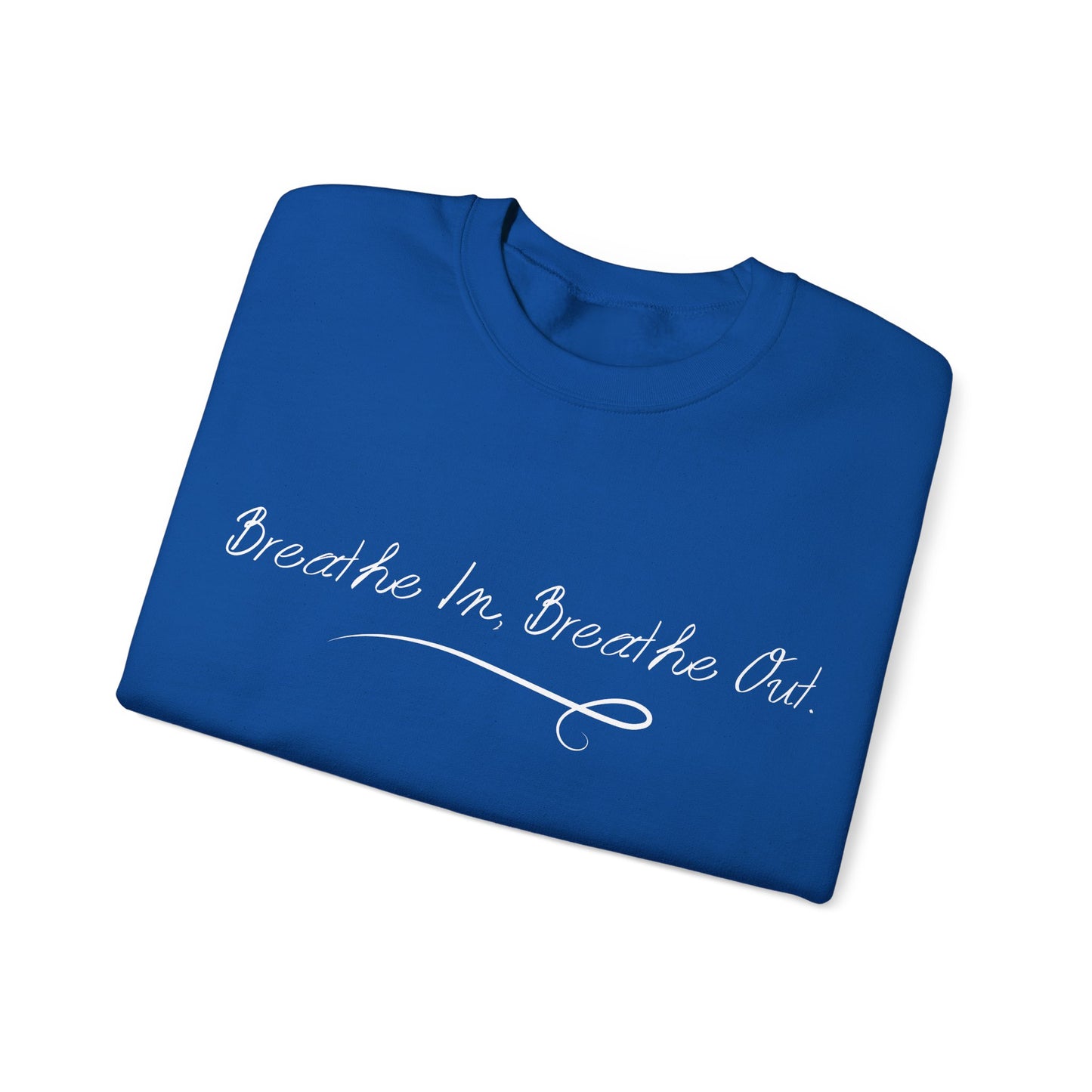 Breathe In, Breathe Out" Hoodie – Mindfulness & Calm Graphic Sweatshirt