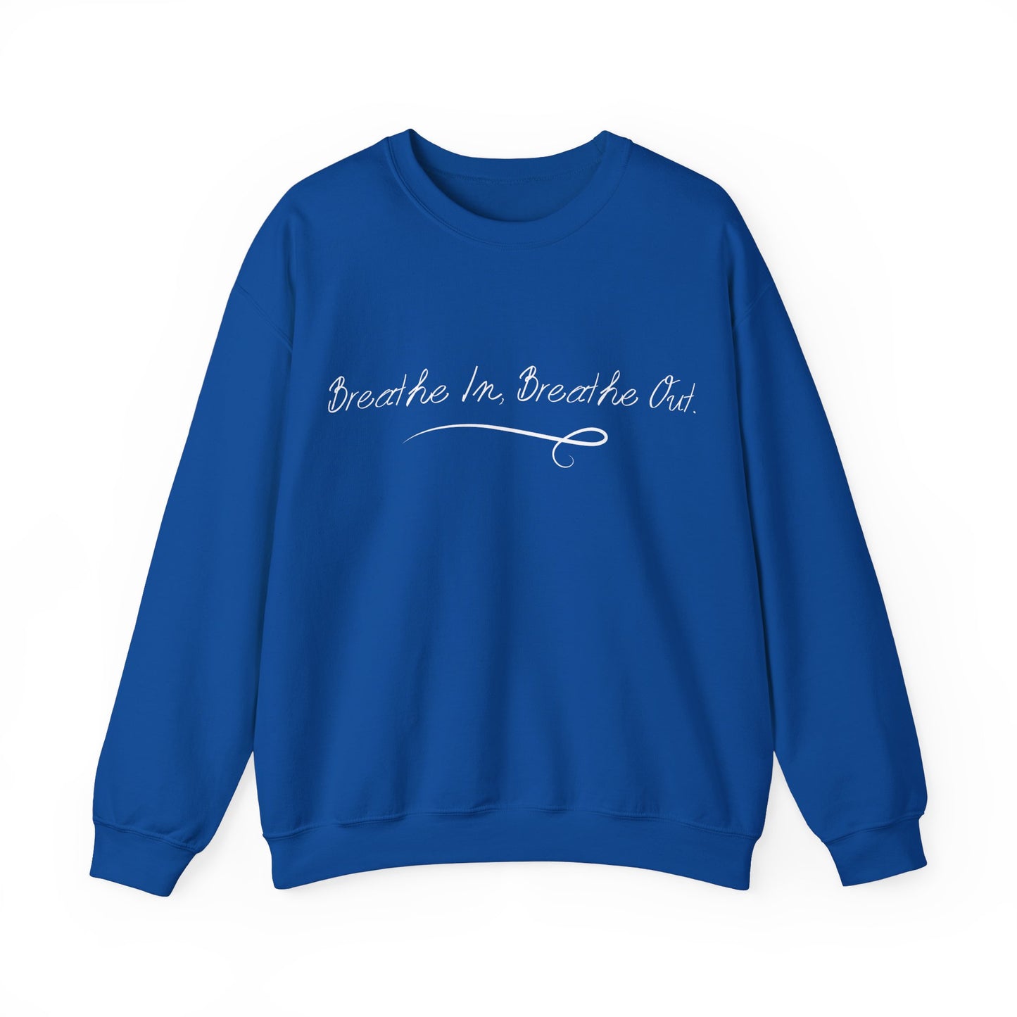 Breathe In, Breathe Out" Hoodie – Mindfulness & Calm Graphic Sweatshirt