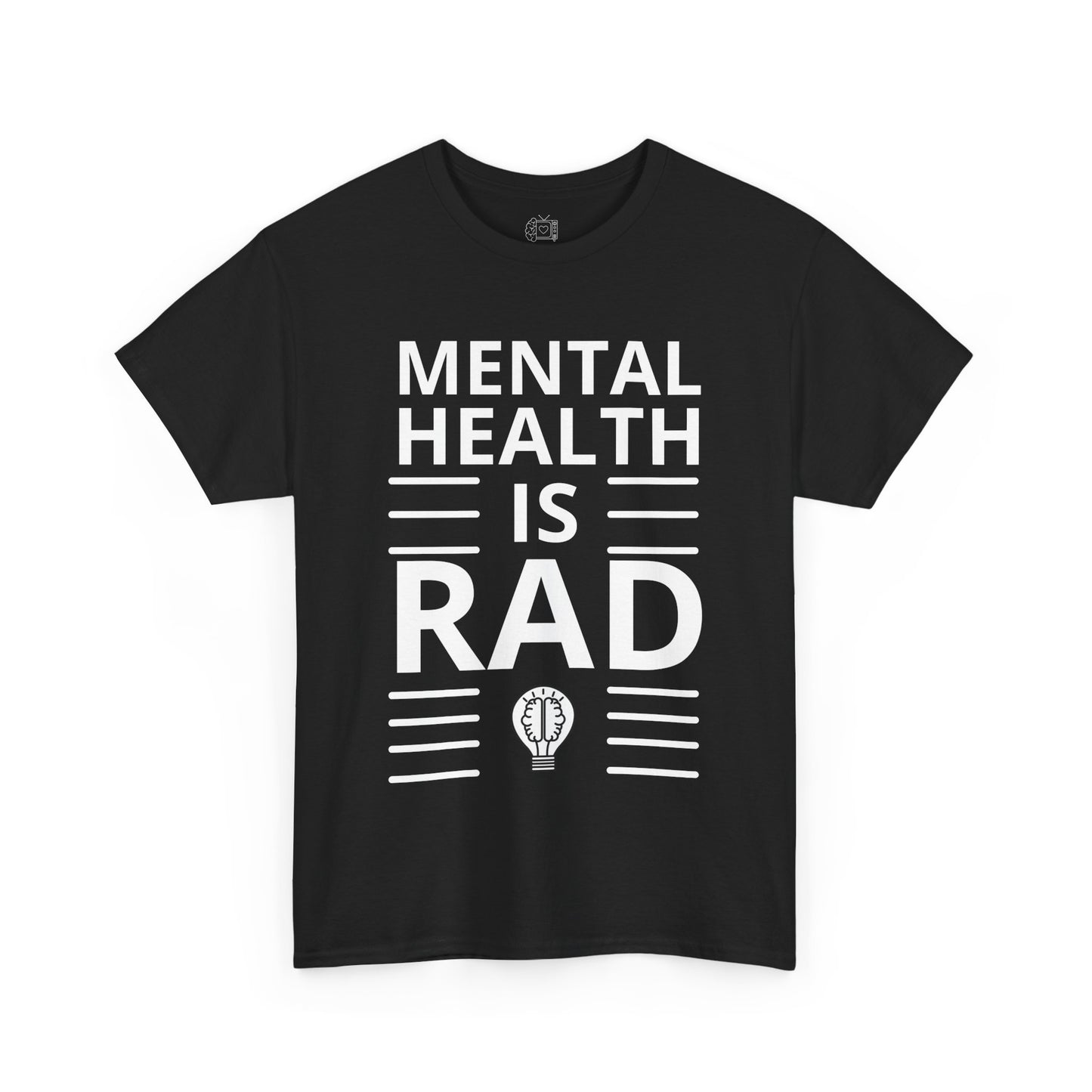 Mental Health is Rad Minimalist T-Shirt – Unisex Mental Wellness Tee