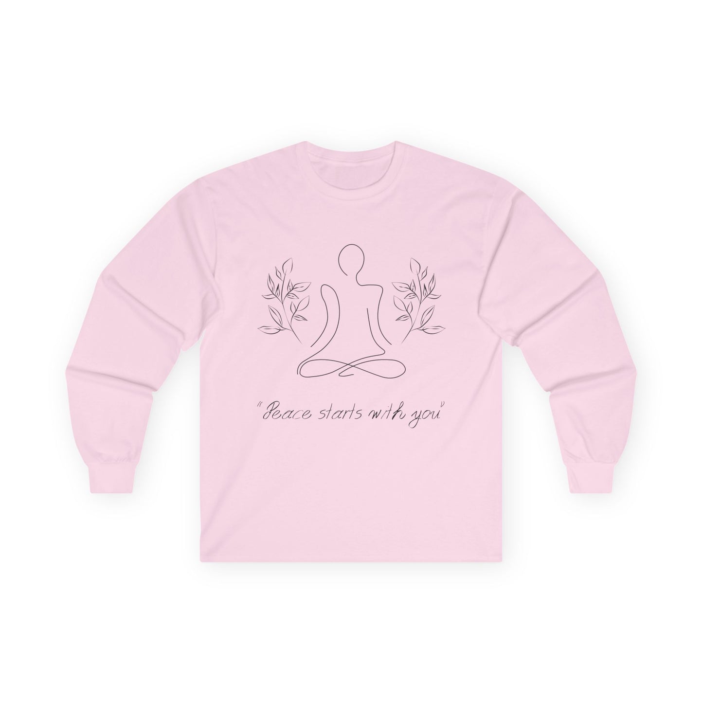 Peace Starts with You Cotton Crewneck Sweatshirt