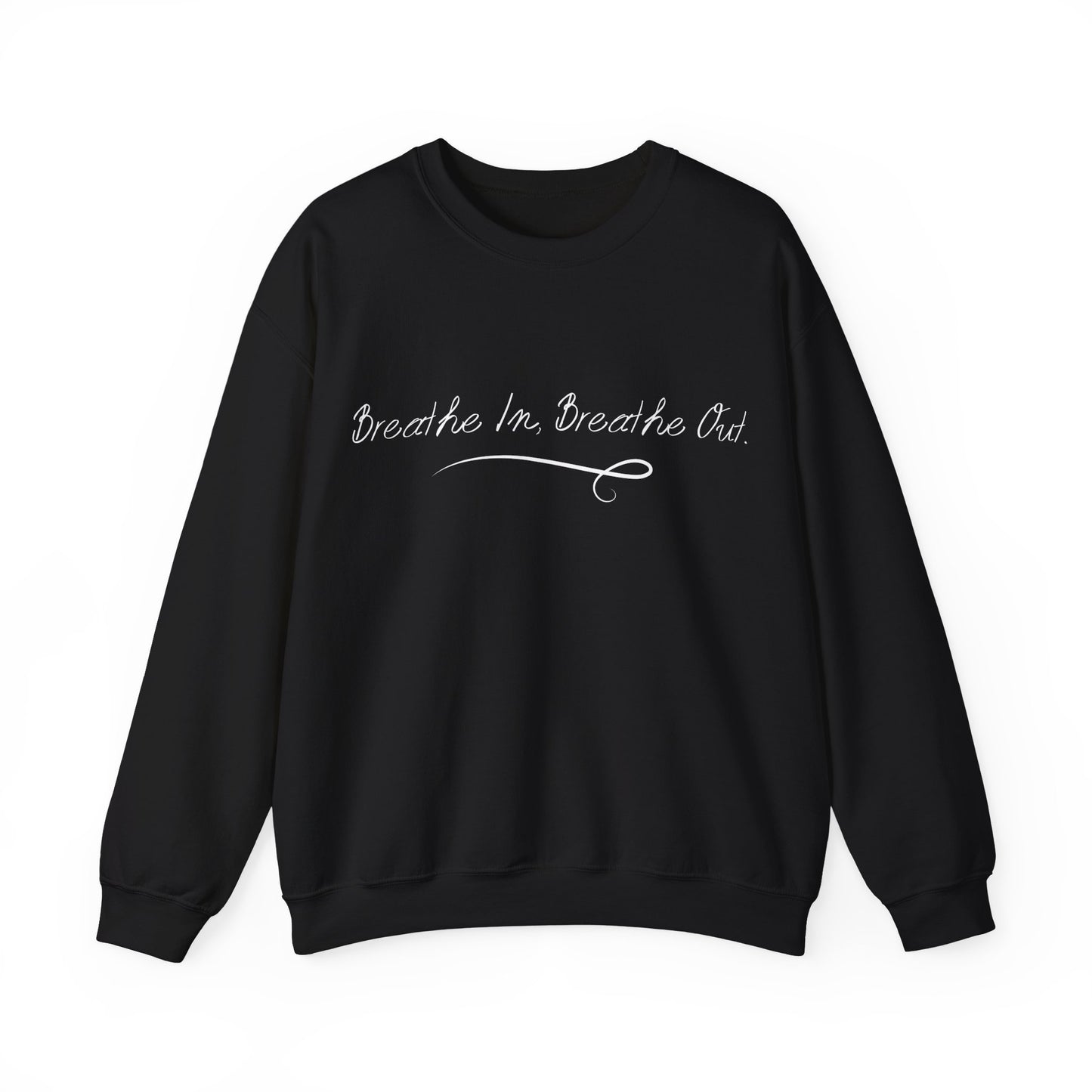 Breathe In, Breathe Out" Hoodie – Mindfulness & Calm Graphic Sweatshirt