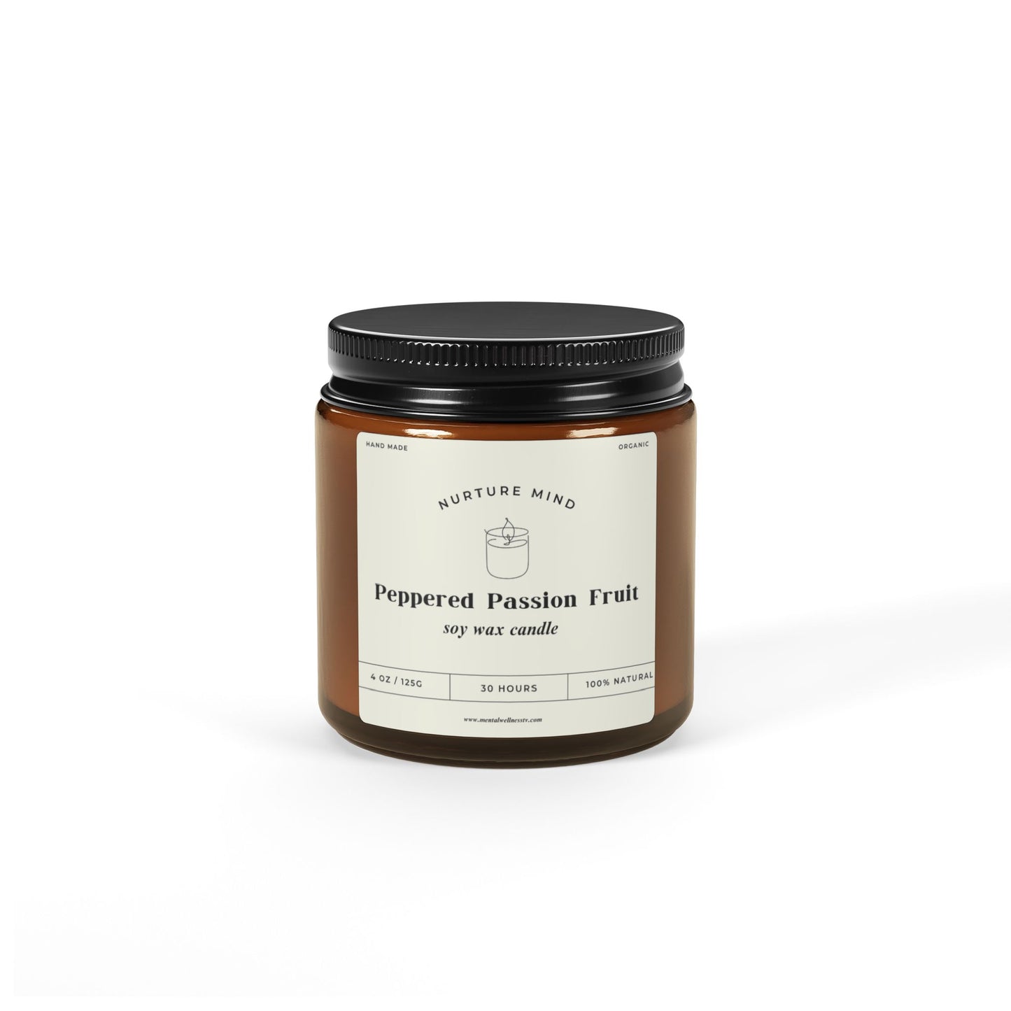 Luxury Hand-Poured Scented Soy Candle - Peppered Passionfruit