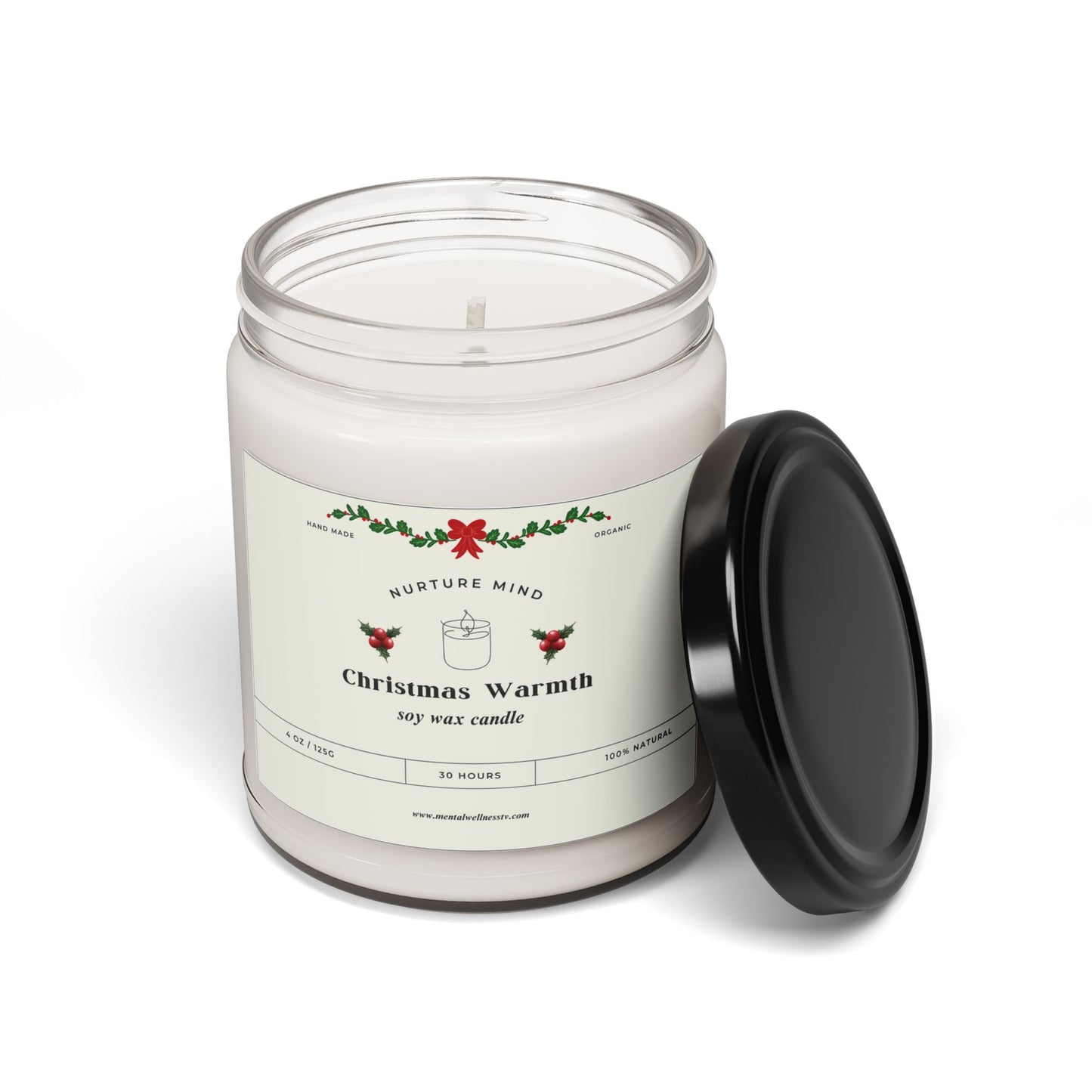 Luxury Hand-Poured Scented Soy Candle - Christmas Warmth