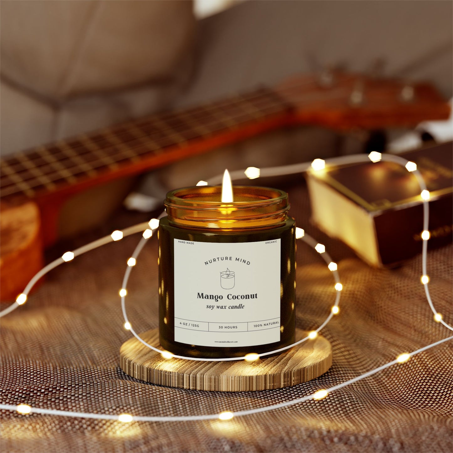 Luxury Hand-Poured Scented Candle - Mango