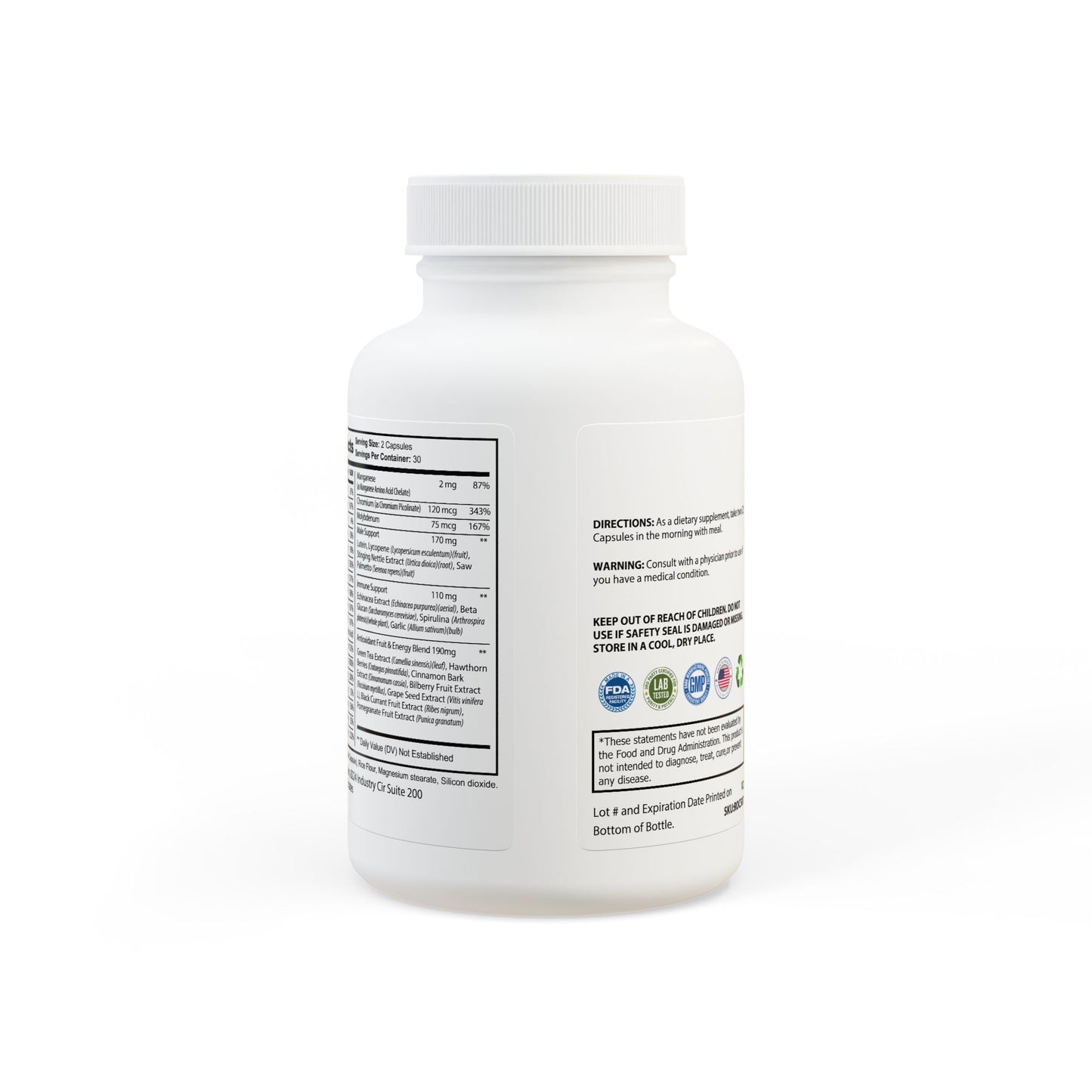 Multivitamin for Men (60 Capsules) (Vegan, Lactose Free)