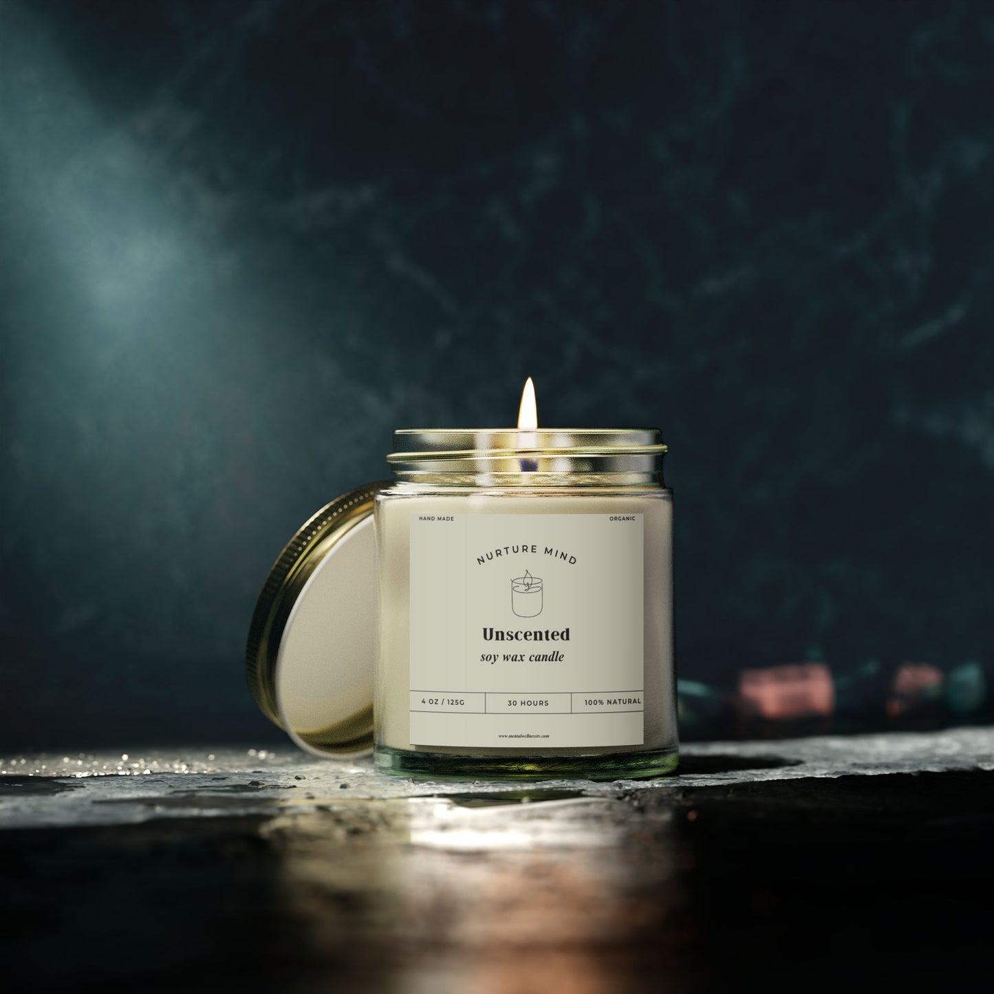 Luxury Hand-Poured Candle - Unscented