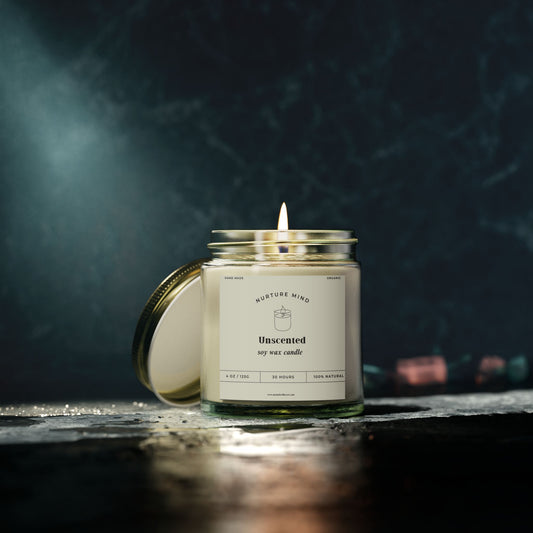 Luxury Hand-Poured Candle - Unscented