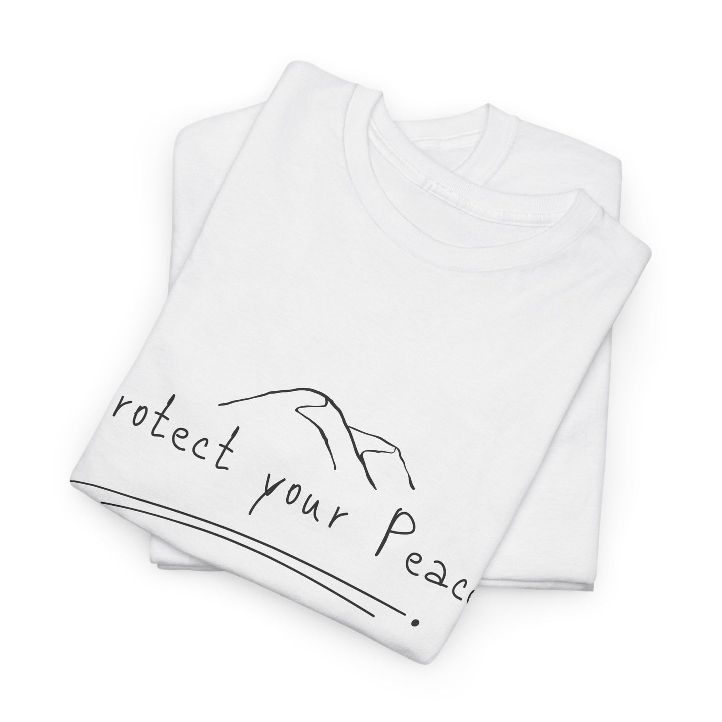 "Protect Your Peace" Unisex Heavy Cotton Tee – Wear Your Serenit