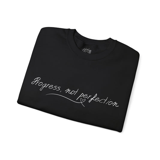 Progress, Not Perfection" Motivational Wellness T-Shirt – Unisex Self-Care Tee