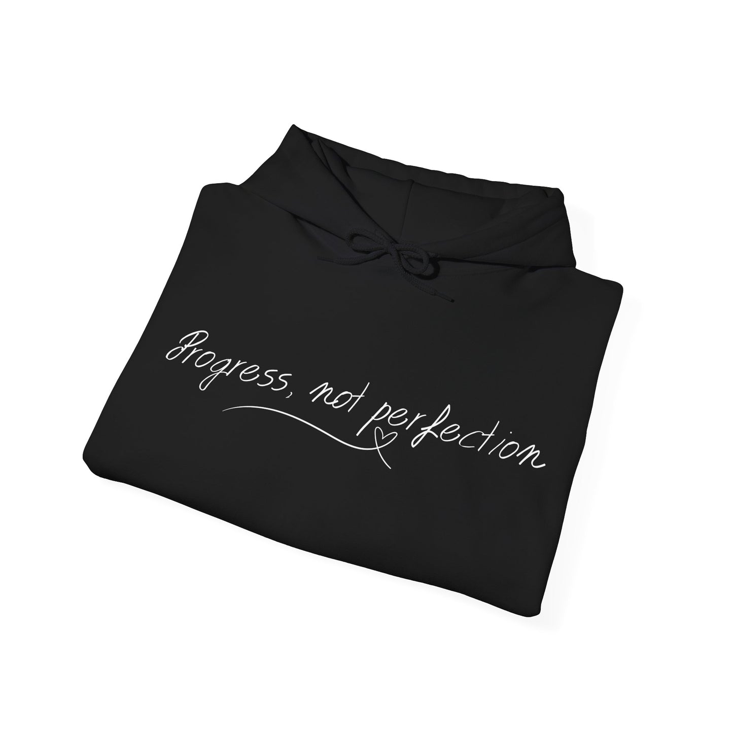 Progress, Not Perfection" Motivational Hoodie – Unisex Mental Wellness Sweatshirt