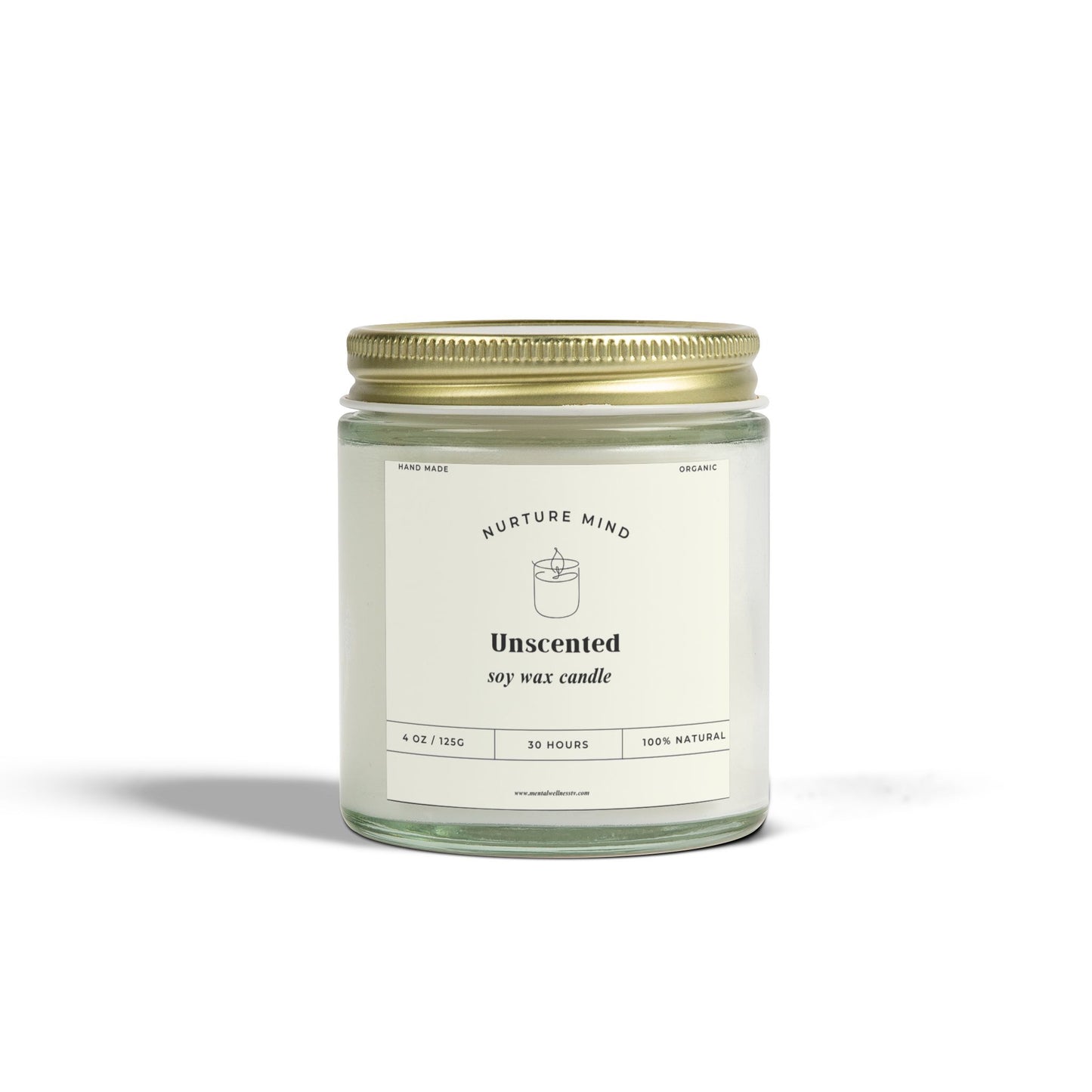 Luxury Hand-Poured Candle - Unscented