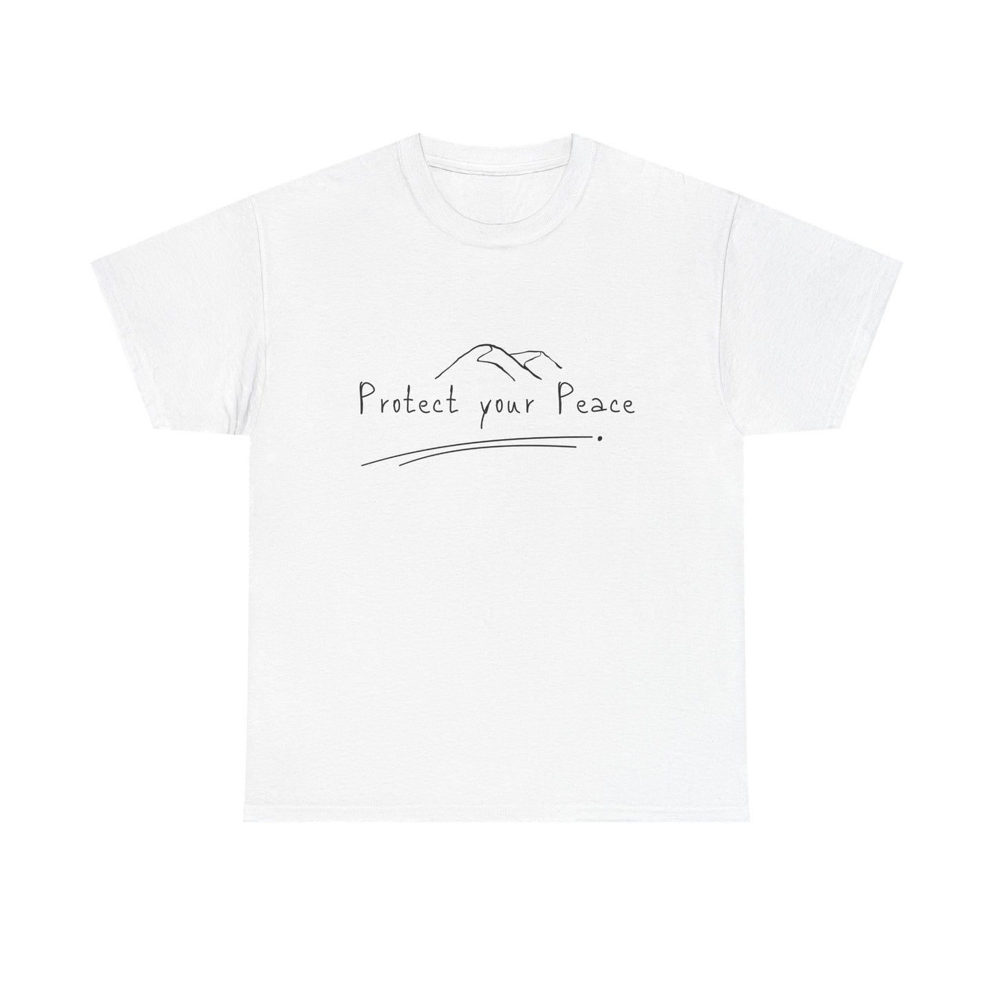 "Protect Your Peace" Unisex Heavy Cotton Tee – Wear Your Serenit