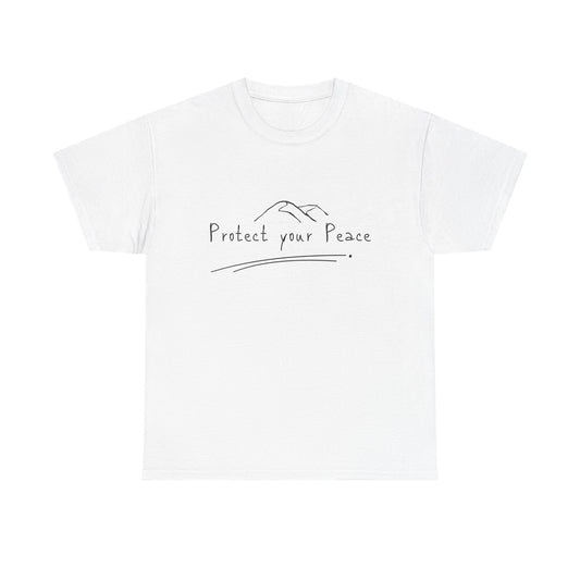 "Protect Your Peace" Unisex Heavy Cotton Tee – Wear Your Serenit