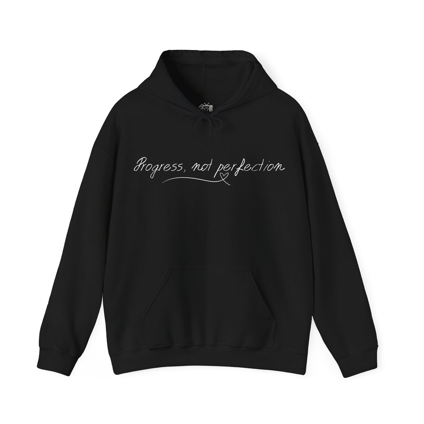 Progress, Not Perfection" Motivational Hoodie – Unisex Mental Wellness Sweatshirt