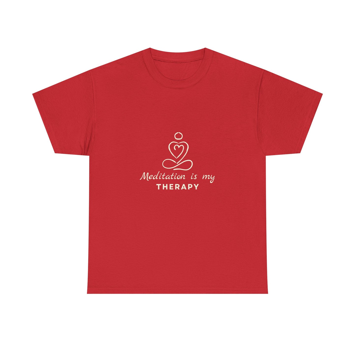Meditation is My Therapy Unisex Heavy Cotton Tee