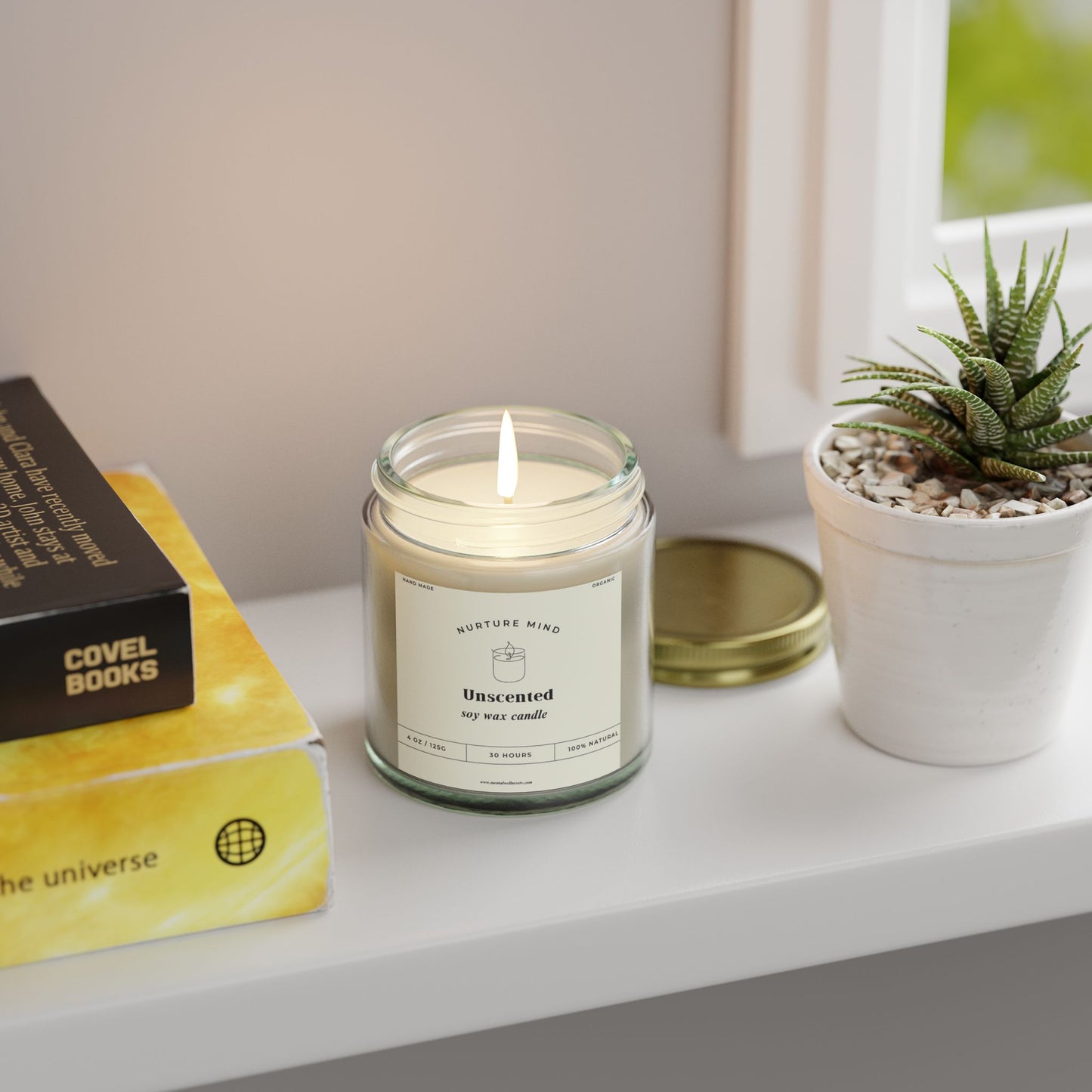 Luxury Hand-Poured Candle - Unscented