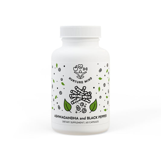 Ashwagandha and Black Pepper Supplement (60 capsules)