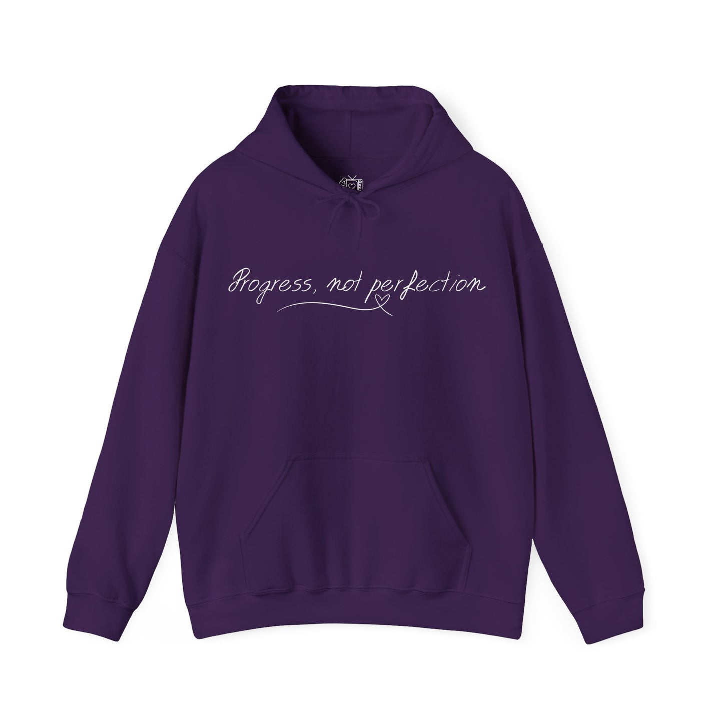 Progress, Not Perfection" Motivational Hoodie – Unisex Mental Wellness Sweatshirt