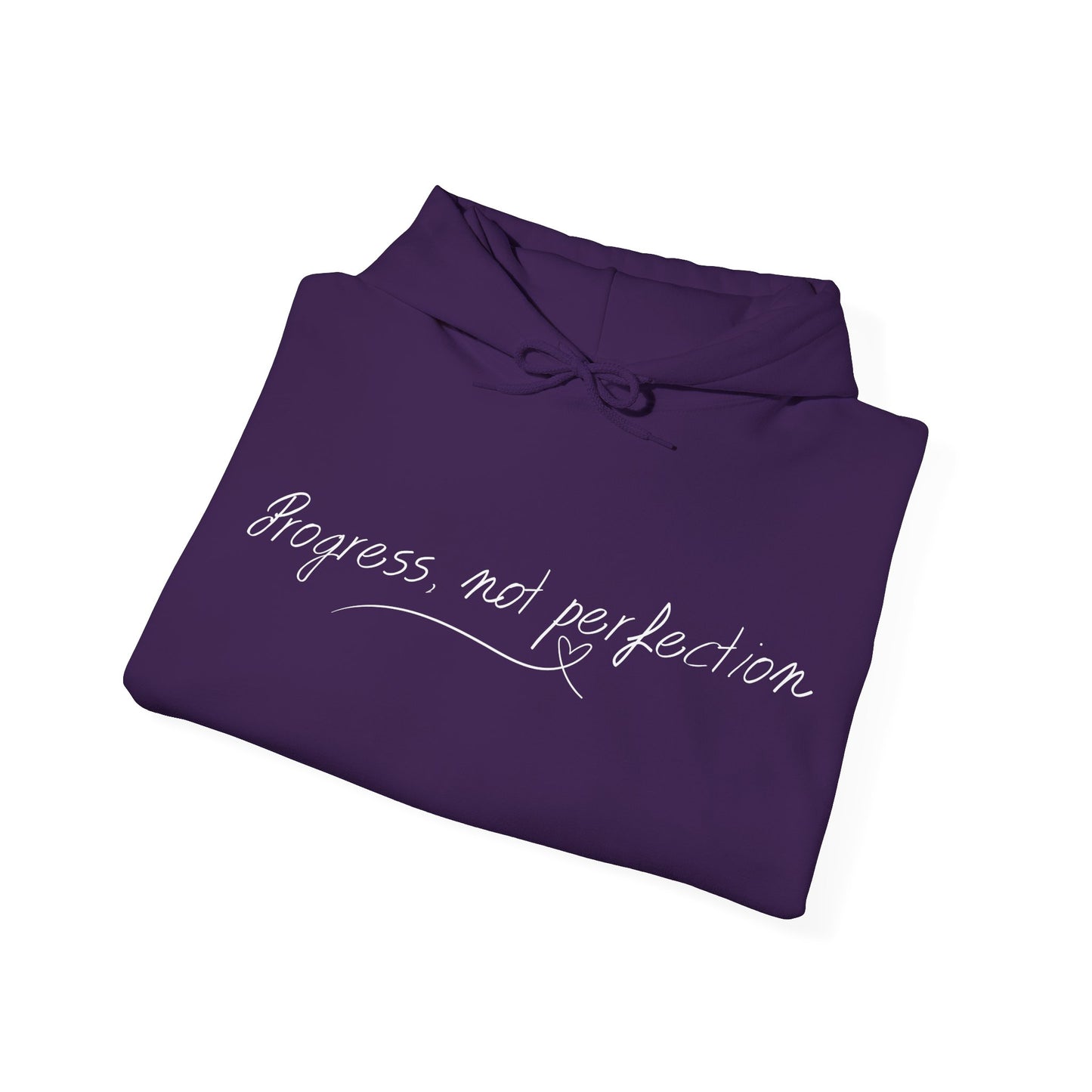 Progress, Not Perfection" Motivational Hoodie – Unisex Mental Wellness Sweatshirt