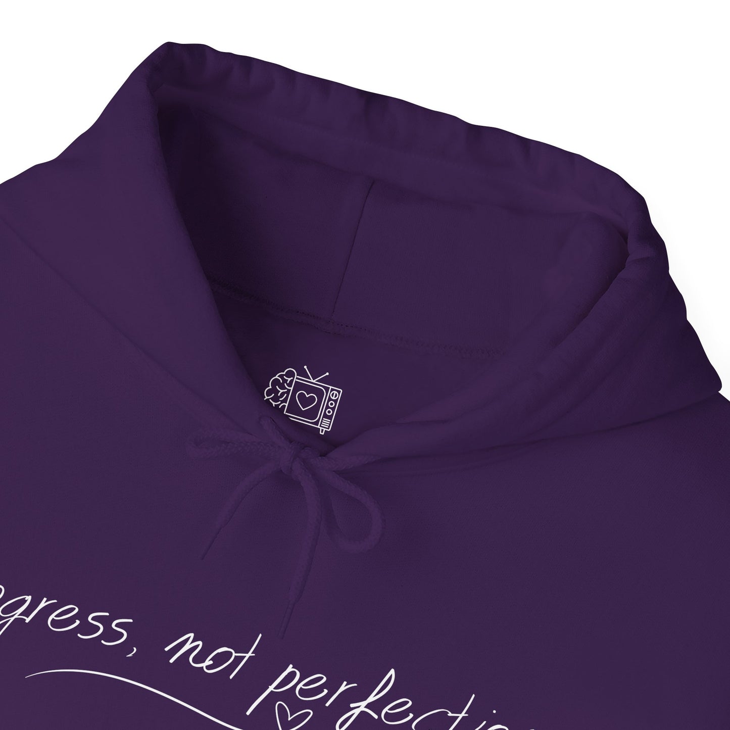 Progress, Not Perfection" Motivational Hoodie – Unisex Mental Wellness Sweatshirt