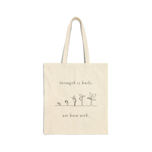 Motivating Quote Cotton Tote Bag
